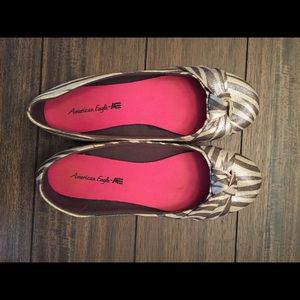 Shimmery ballet flats